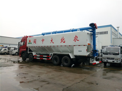国五东风天龙40米前四后八散装饲料车 高效物流运输的专业利器