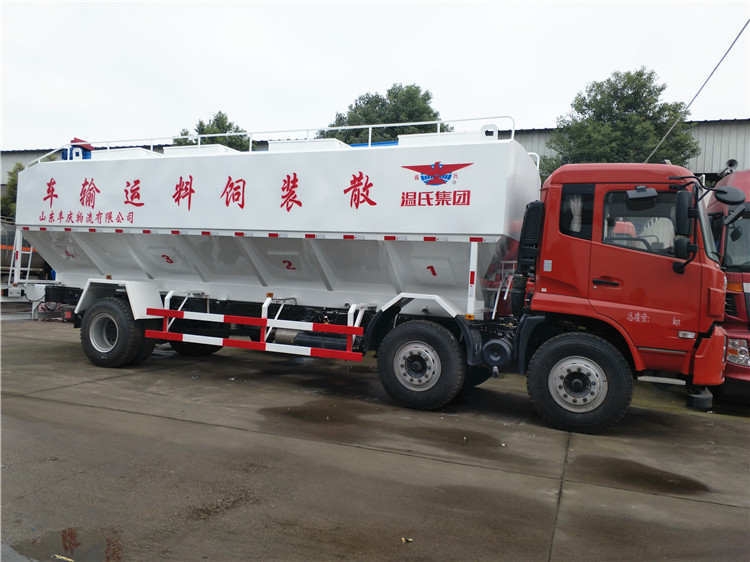 双鸭山市东风天龙20吨散装饲料车4S店 专业汽车经销商服务农业运输